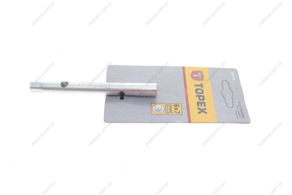 <strong>Ключ торцевий двосторонній трубчастий 6 х 7 мм Topex 35D930 (фото 1)</strong>