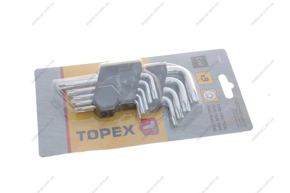 <strong>Ключі зірочки, TS10-50, набір 9 шт.*1 уп. Topex 35D950 (фото 1)</strong>