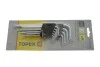 <strong>Ключі шестигранні Torx T10-T50, набір 9 шт.*1 уп. Topex 35D961 (фото 1)</strong>