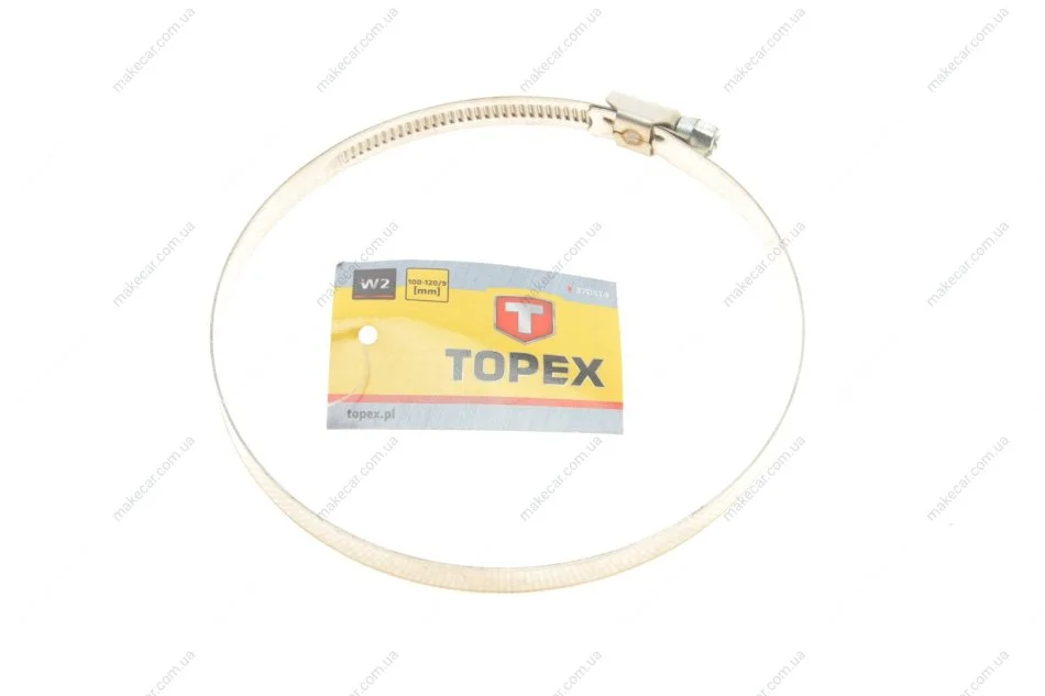 <strong>Хомут черв\'ячний 100-120/9 W2(TOPEX) Topex 37D514 (фото 1)</strong>