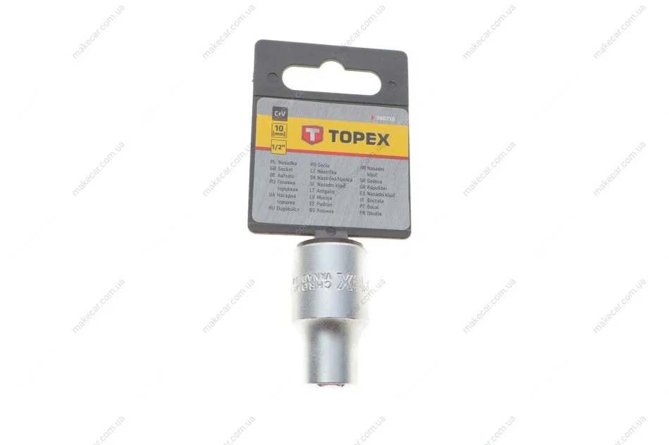 <strong>Головка змінна 6-гранна 1/2", 10 мм Topex 38D710 (фото 1)</strong>