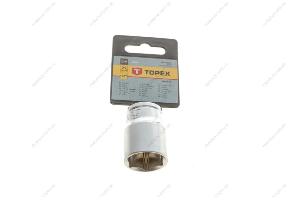 <strong>Головка змінна 6-гранна 1/2", 21 мм Topex 38D721 (фото 1)</strong>