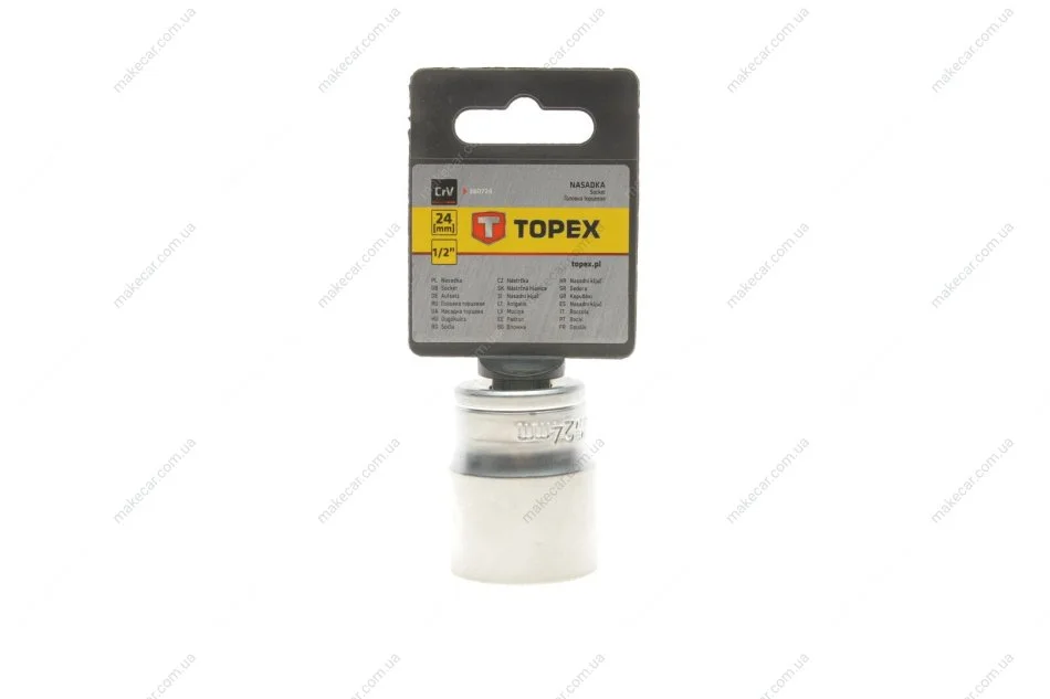 <strong>Головка змінна 6-гранна 1/2", 24 мм Topex 38D724 (фото 1)</strong>