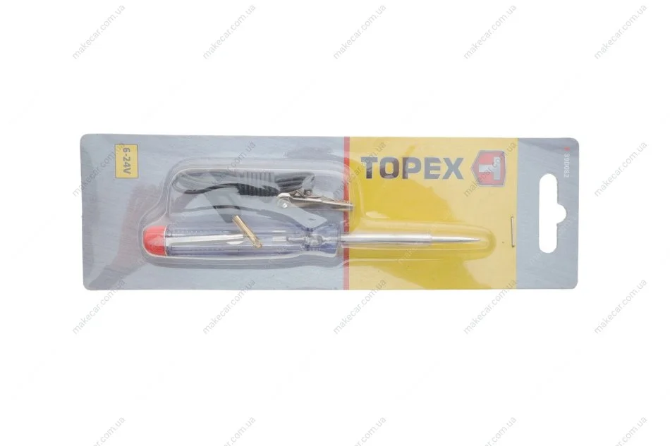 <strong>Індикатор напруги бортової мережі автомобіля 6-24, 140 мм (TOPEX) Topex 39D082 (фото 1)</strong>