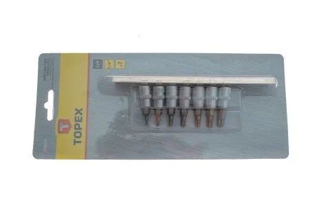 Головки змінні з насадкою Torx, набір 7 шт. для Topex 39D378 фото товару
