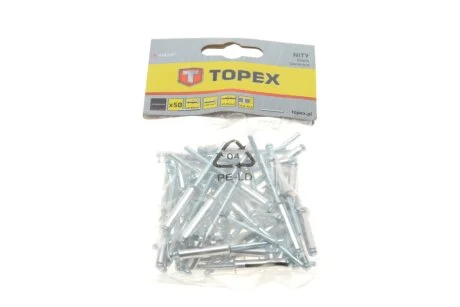 Заклепка з недорогоцінних металів, трубчаста для Topex 43E507 фото товару
