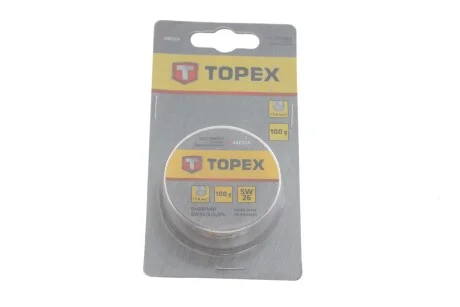 Припій олов\'яний 60%Sn, дріт 1.0 мм,100 г для Topex 44E514 фото товару