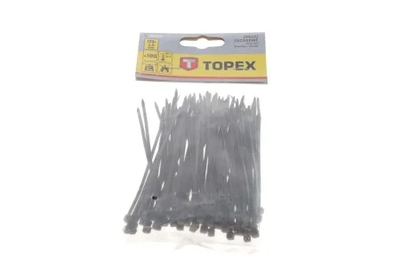 Хомути 2.5 x 100 мм, 100 шт. чорний для Topex 44E970 фото товару