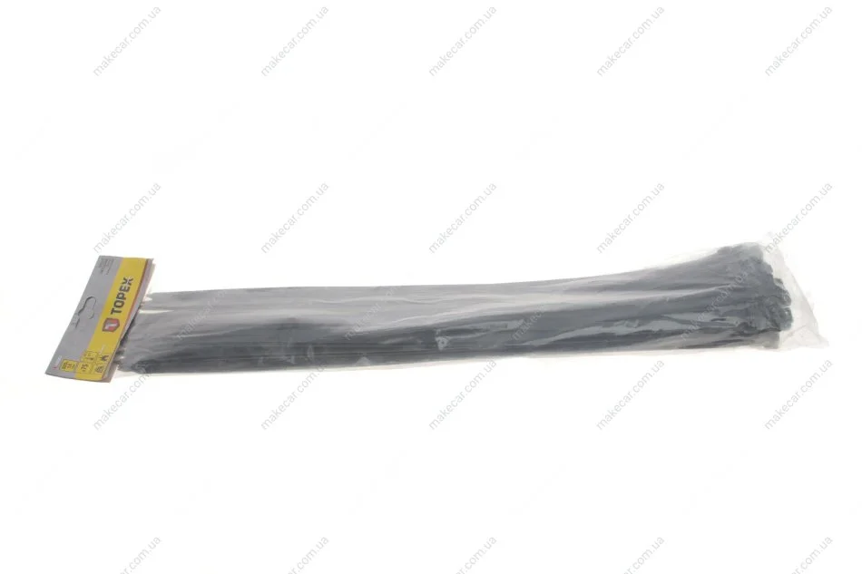 <strong>Хомути 7,6 x 500 мм, 75 шт. чорний Topex 44E983 (фото 1)</strong>