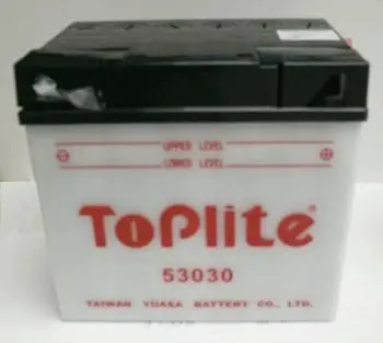 <strong>12V,30Ah,д. 186, ш. 130, в.171, об `єм 1,8, вага 8,6 кг, без електролітку TOPLITE 53030 (фото 1)</strong>