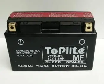 <strong>12V,6,5Ah,д. 150, ш. 65, в.94, електроліт в к-ті, вага 2,7 кг TOPLITE YT7B-BS (фото 1)</strong>