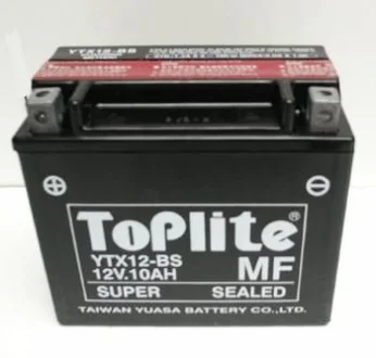 12V,10Ah,д. 152, ш. 88, в.131, електроліт в к-ті, вага 4 кг для TOPLITE YTX12-BS фото товару