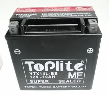 <strong>12V,12Ah,д. 150, ш. 87, в.146, електроліт в к-ті, вага 3,6 кг TOPLITE YTX14L-BS (фото 1)</strong>