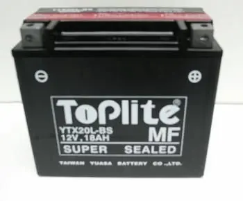 <strong>12V,18Ah, CCA 270 д. 175, ш. 85, в.155, електроліт в к-ті, вага 5,9 кг TOPLITE YTX20L-BS (фото 1)</strong>