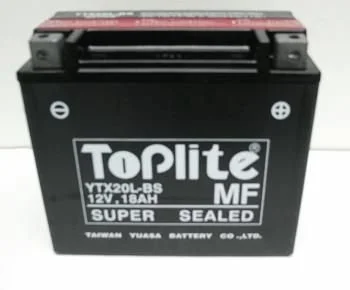 12V,18Ah, CCA 270 д. 175, ш. 85, в.155, електроліт в к-ті, вага 5,9 кг для TOPLITE YTX20L-BS фото товару