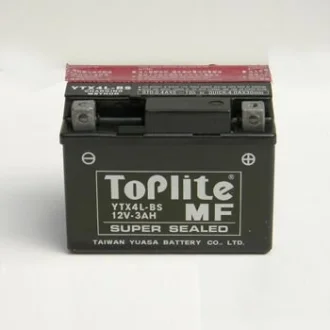 12V,3Ah,д. 114, ш. 71, в.89, електроліт в к-ті, вага 1,5 кг для TOPLITE YTX4L-BS фото товару