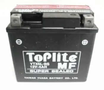 <strong>12V 4Ah,д. 114, ш. 71, в. 106, електроліт в к-ті, вага 3,5 кг TOPLITE YTX5L-BS (фото 1)</strong>