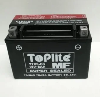12V,8Ah,CCA 120 д. 152, ш. 88, в.106, електроліт в к-ті, вага 3,2 кг для TOPLITE YTX9-BS фото товару