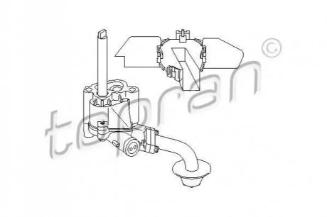 Насос оливний для Volkswagen, Seat TOPRAN 100257 фото товару