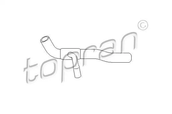 <strong>Шланг радіатора (система охолодження) TOPRAN 101453 (фото 1)</strong>