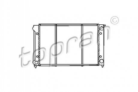 Радіатор, охолодження двигун TOPRAN / HANS PRIES 102726 фото товару
