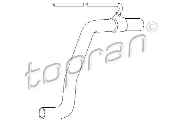 <strong>Шланг радіатора TOPRAN 107346 (фото 1)</strong>