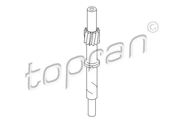 <strong>Трос спідометра TOPRAN 107 401 (фото 1)</strong>