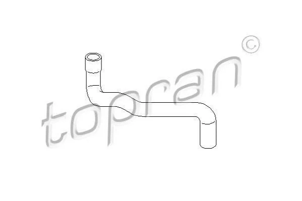<strong>Шланг радиатора TOPRAN 109010 (фото 1)</strong>
