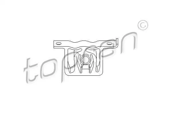 <strong>Кронштейн глушника TOPRAN 109115 (фото 1)</strong>