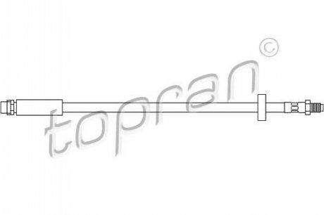 Шланг тормозной TOPRAN / HANS PRIES 110400 (фото 1)