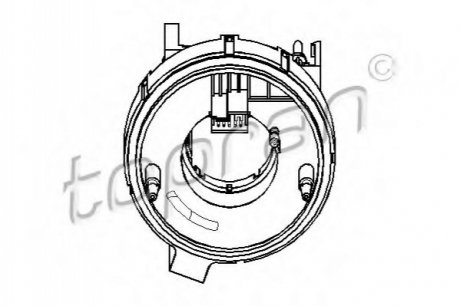 Кольцо с контактной пластиной TOPRAN / HANS PRIES 112409 (фото 1)
