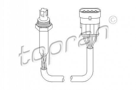 Лямбда-зонд TOPRAN / HANS PRIES 201756 фото товара