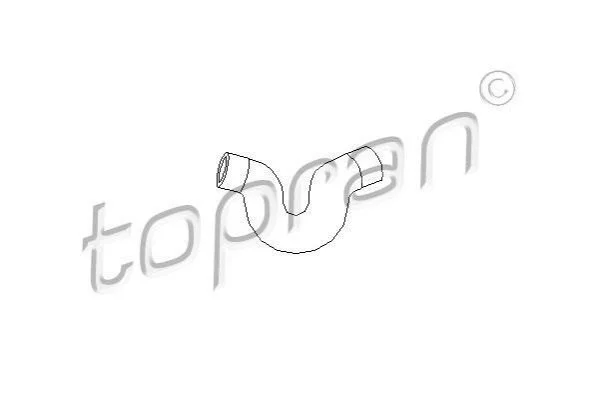 <strong>Шланг радіатора (система охолодження) TOPRAN 205711 (фото 1)</strong>