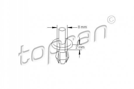 Заклепка распорная TOPRAN / HANS PRIES 205797 (фото 1)
