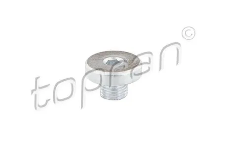 Гвинт зливного масляного піддону M10x1 AUDI A3, Q3, Q7, TT PORSCHE CAYENNE, PANAMERA VW CALIFORNIA T5 CAMPER, CC B7, GOLF PLUS V, GOLF V, GOLF VI, JETTA III, JETTA IV 1.2-6.0D 01.98-05.22 для TOPRAN 115362 фото товару