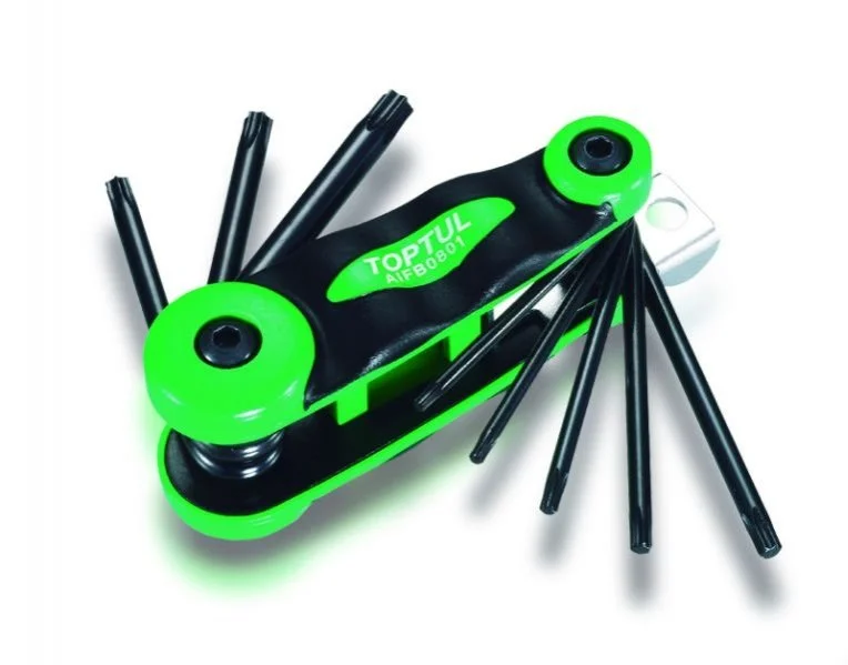 <strong>Набір складних ключів TORX: T9-T40 (матеріал CRV-6150) Toptul AIFB0801 (фото 1)</strong>
