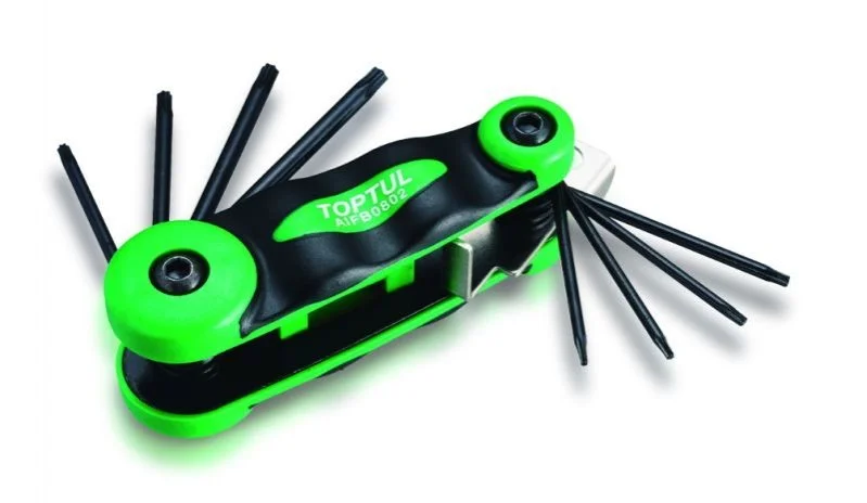 <strong>Набір складних ключів TORX: T6-T25 (матеріал CRV-6150) Toptul AIFB0802 (фото 1)</strong>