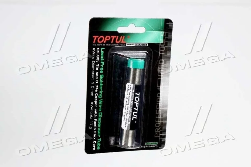 <strong>Проволока паяльная оловянная d1мм в тубе Toptul EBAA0110 (фото 1)</strong>