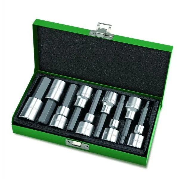 <strong>Набір біт упресованих в голівку 1/2" Н4-Н17 80mm Toptul GAAD0905 (фото 1)</strong>