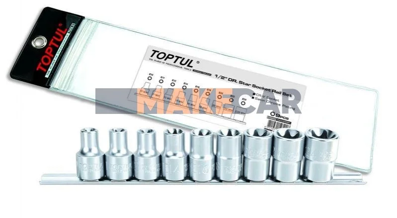 <strong>Набір головок TORX Toptul GAAG0901 (фото 1)</strong>