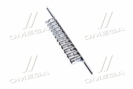 Набір головок 1/4" 12од. 4~13мм (на планці) для Toptul GAAQ0801U фото товару