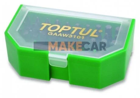 Набір біт 1/4" SL, PH, PZ, TORX, HEX для Toptul GAAW3101 фото товару