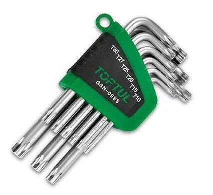 <strong>К-кт зіркоподібних ключів TORX Toptul GSN09SS (фото 1)</strong>