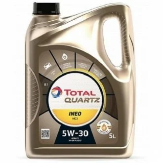Моторна олива Total Quartz Ineo MC3 5W-30 синтетична 5 л для Volkswagen, Alfa Romeo, Opel, Nissan, Daewoo TOTAL 157103 фото товару