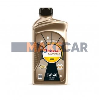 Моторна олія Quartz 9000 5W-40 синтетична 1 л TOTAL 166243 (фото 1)
