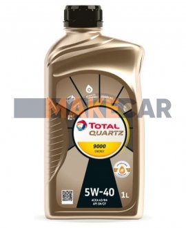 Моторна олія Quartz 9000 Energy 5W-40 синтетична 1 л TOTAL 170321 (фото 1)