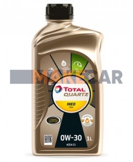 Моторное масло Quartz Ineo First 0W-30 синтетическое 1 л TOTAL 183103