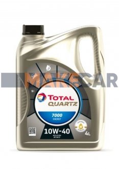 Моторное масло Quartz 7000 Energy 10W-40, 4л TOTAL 203707 (фото 1)