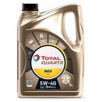 Моторна олія Quartz Ineo C3 5W-40 синтетична 5 л TOTAL 213103