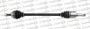 <strong>CITROEN піввісь лів L=790mm L2=831mm 21/22 зуб. AX (ZA-_) 10 86-98, SAXO 1.1 X, SX 96-03, PEUGEOT 106 I (1A, 1C) 1.0 91-96 TRAKMOTIVE 30-0178 (фото 1)</strong>